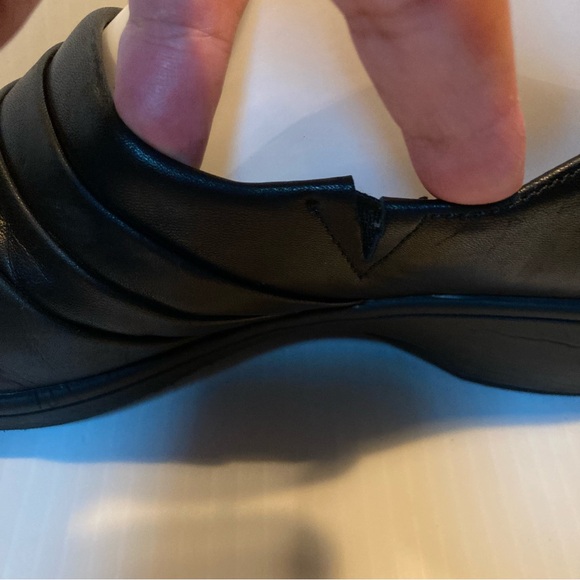 BASS Lite Eleanor Black Leather Slip On Oxford Loafers Womens 7 - Picture 10 of 16